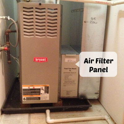 air flow filter placement